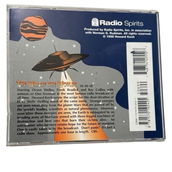 The WAR OF THE WORLDS: Originally Broadcast 10-30-38 (CD, 1998) Radio Spirit - Picture 3 of 6